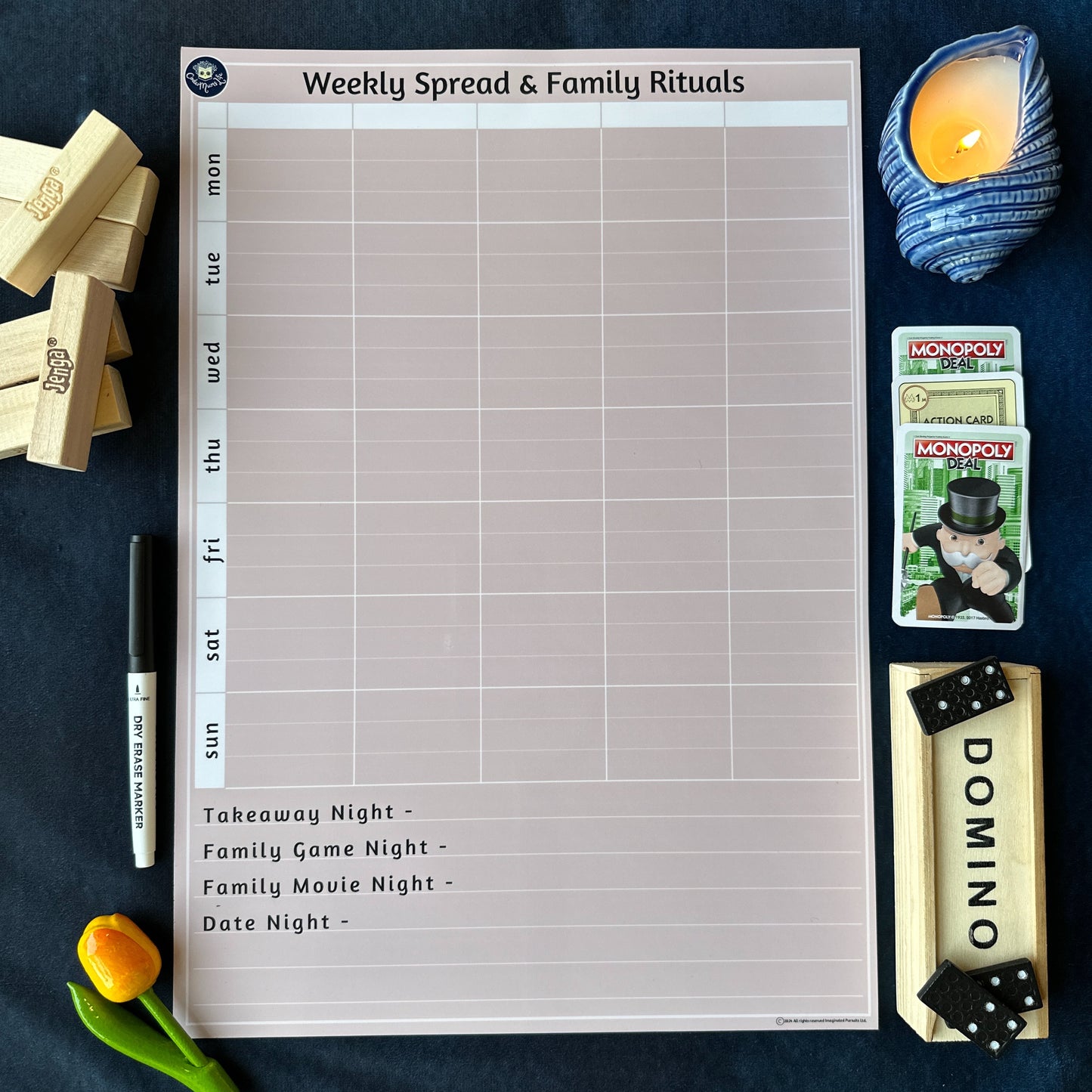 Weekly Spread & Family Rituals