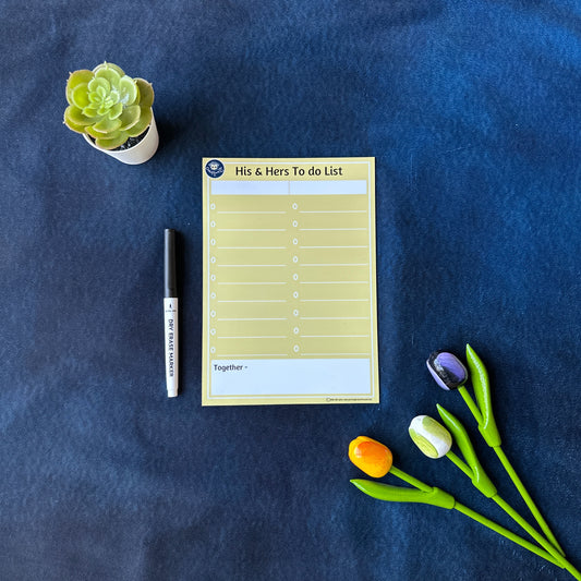His & Hers - Magnetic To Do List