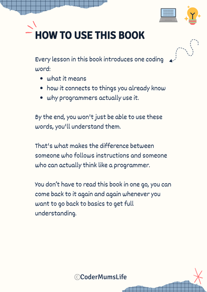 The Phonics of Coding - The Coding Vocabulary Book for Children