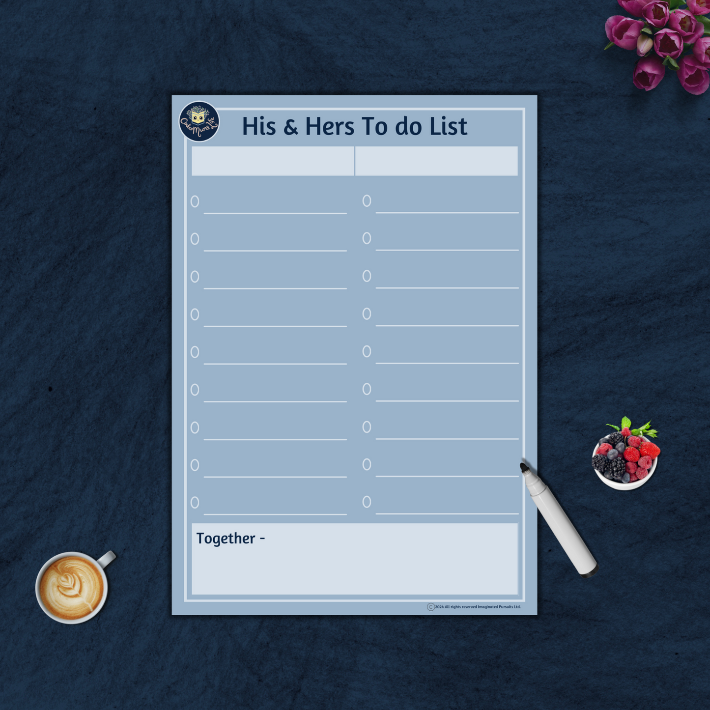 His & Hers To Do List