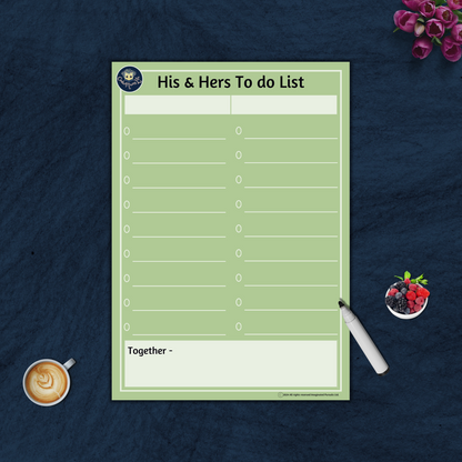 His & Hers To Do List