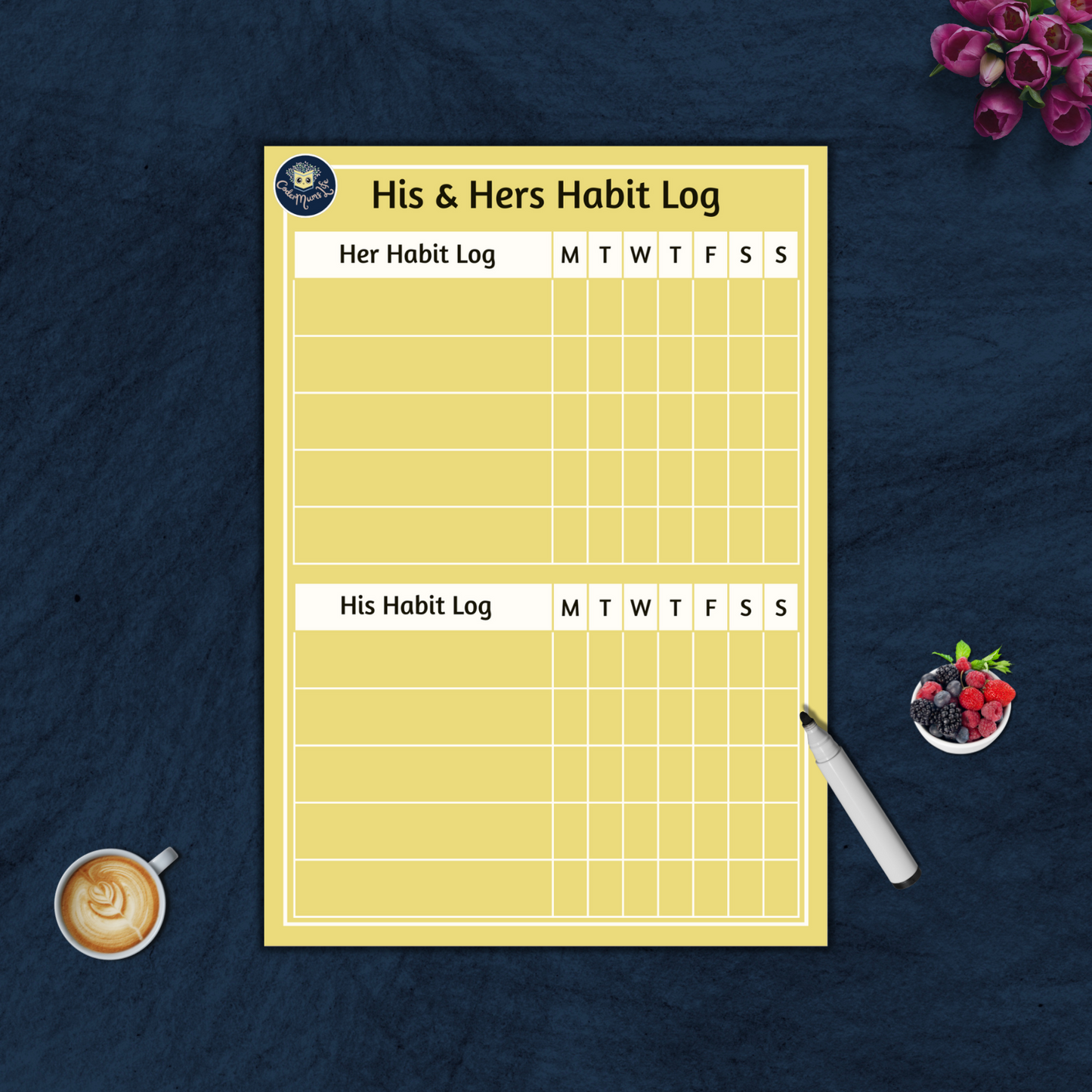His & Hers Habit Log