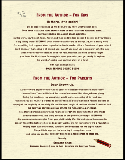 Interesting Interrupts all around you! - Coding Book for kids