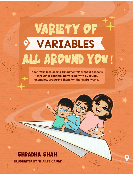 Variety of Variables all around you! - Coding Book for kids