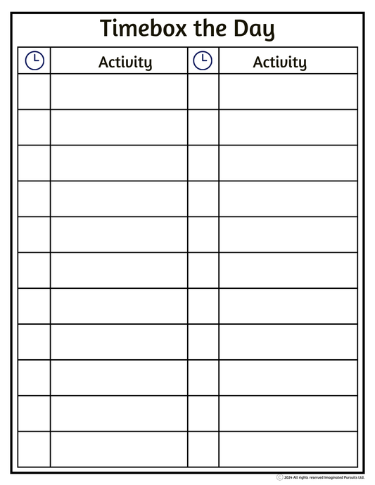 Timebox the Day PDF Download
