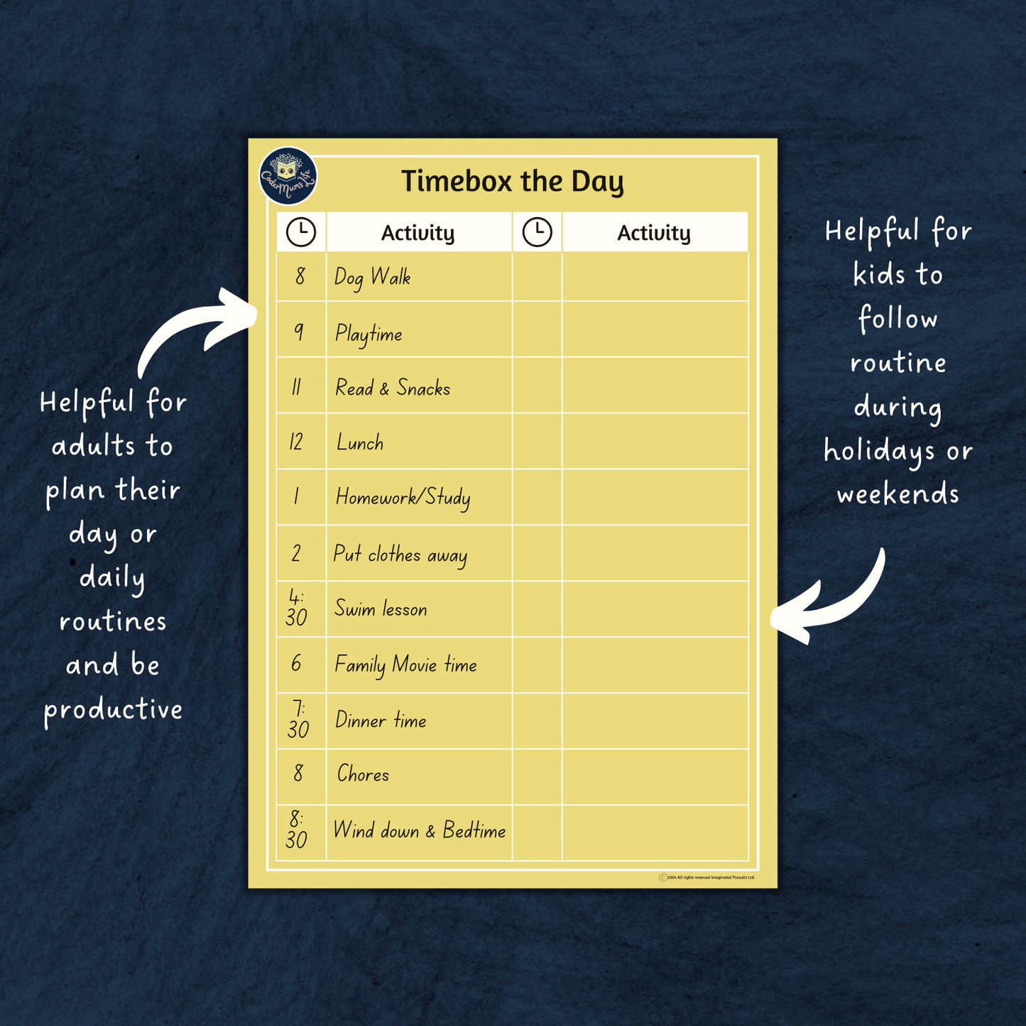 Timebox the Day Planner