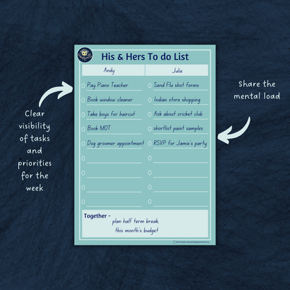 His & Hers To Do List